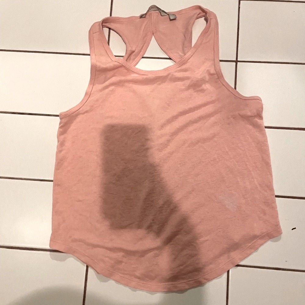 Pink Athleta Tank Top with back cutout